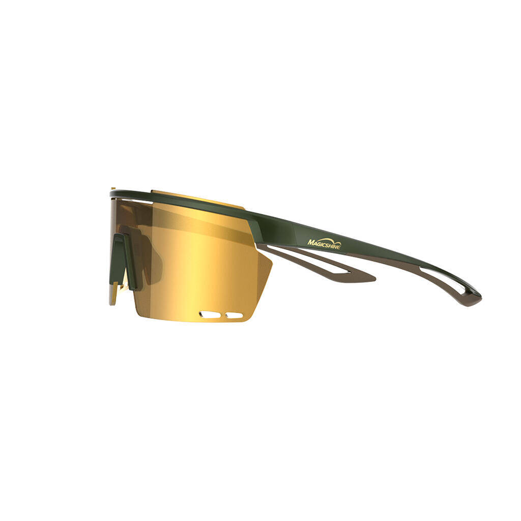 Magicshine Rouler Classic Sports Sunglasses-Green/Brown -  3