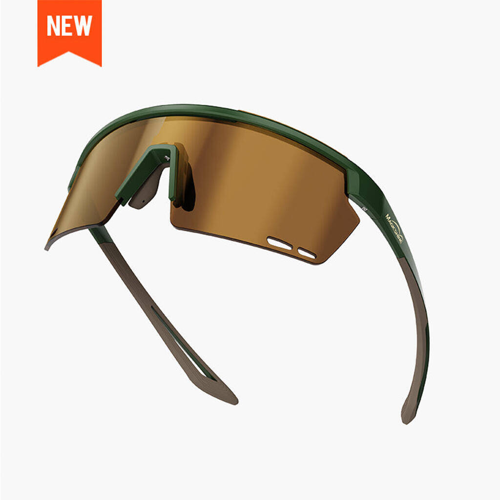 Magicshine Rouler Classic Sports Sunglasses-Green/Brown -  1