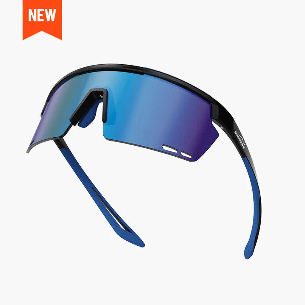 Magicshine Rouler Classic Sports Sunglasses-Black/Blue -  1