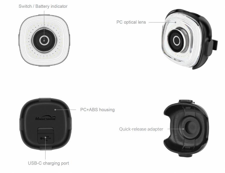 Magicshine SEEMEE 50 MAG Smart Magnetic Rear Light (50 Lumens) -  3