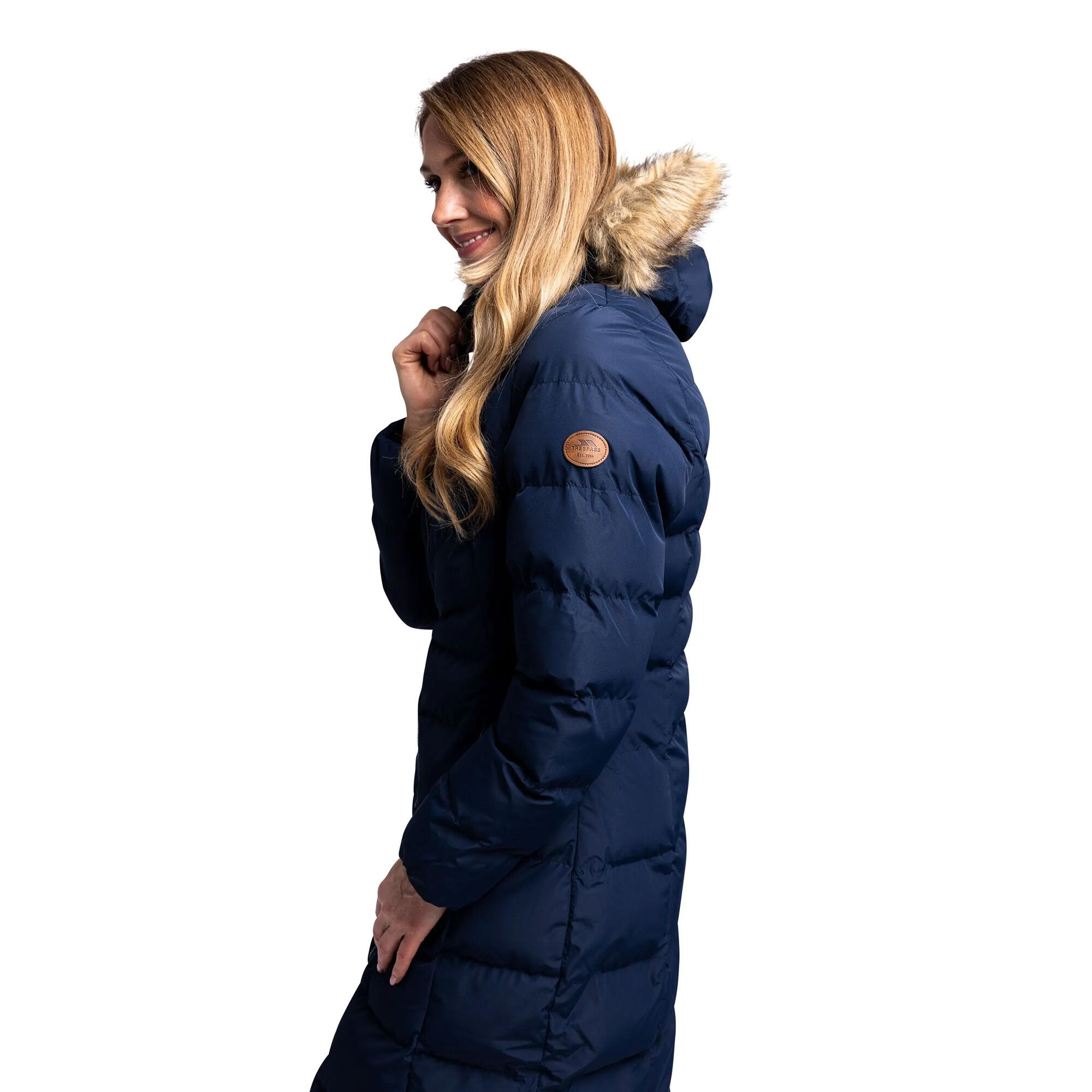Doudoune Longue AUDREY Femme (Bleu Marine) 3/5