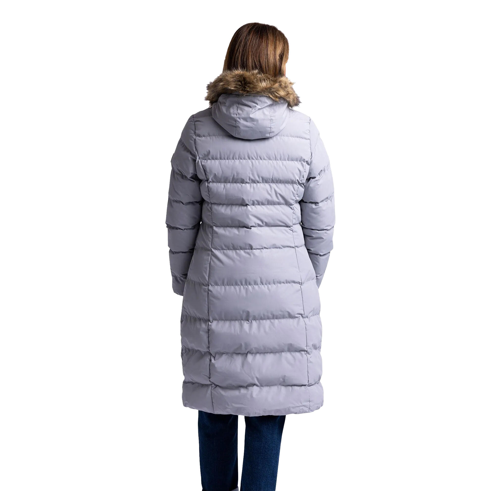 Doudoune Longue AUDREY Femme (Gris) 3/5