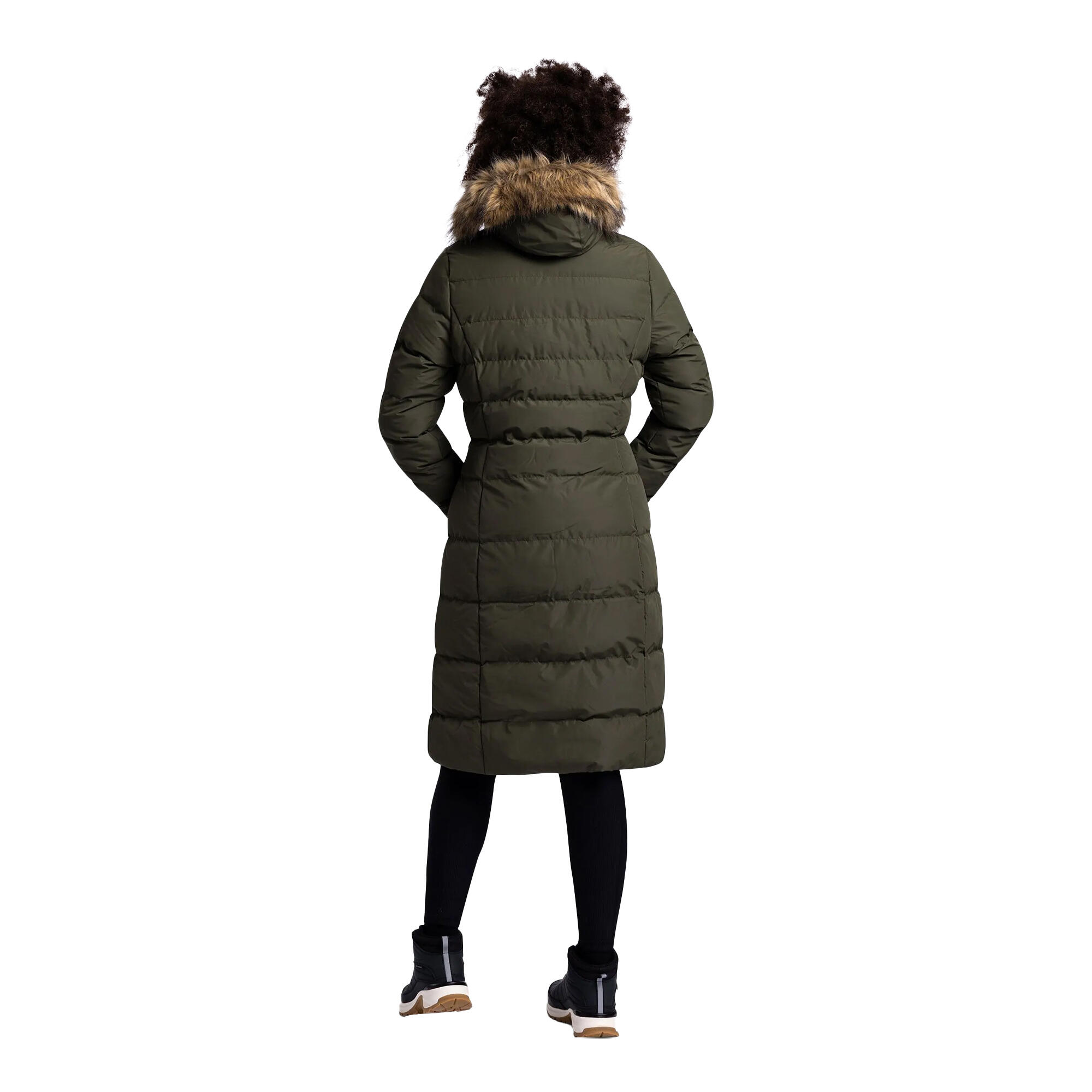 Chaqueta Larga Acolchada Audrey para Mujer Viña Oscura 3/5