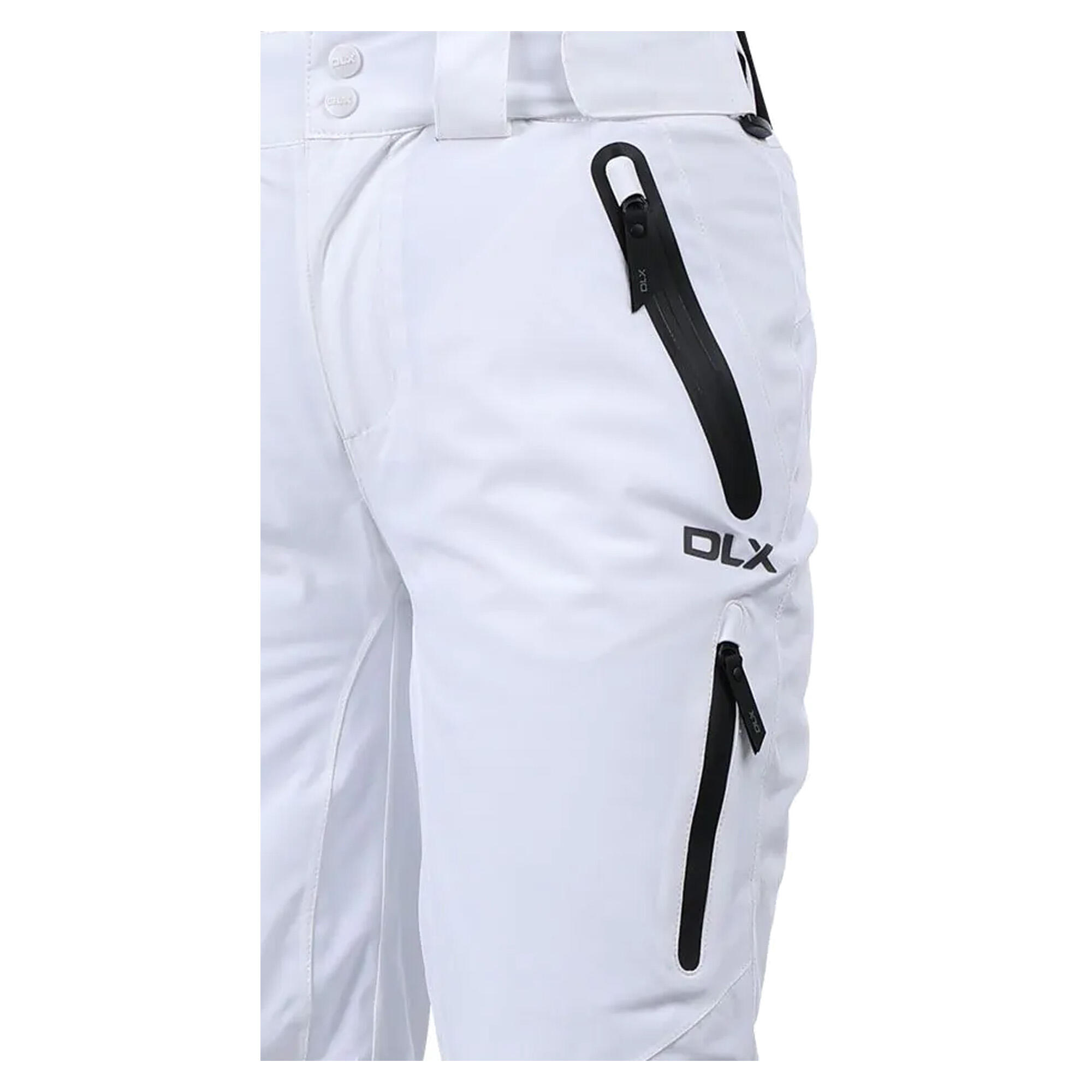 Donna DLX Impermeabile Pantaloni Da Sci Trespass Marisol II Bianco 4/5