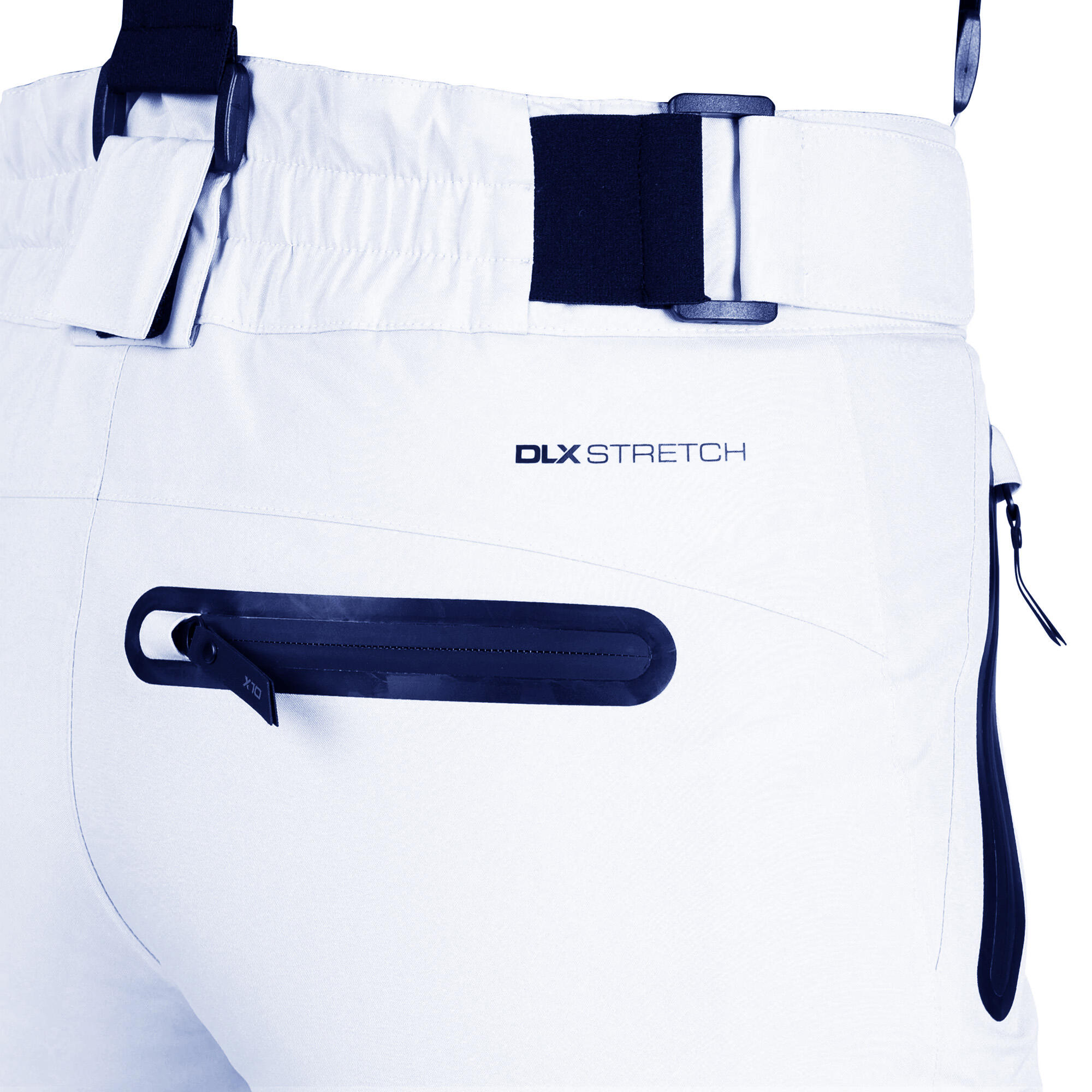 Donna DLX Impermeabile Pantaloni Da Sci Trespass Marisol II Bianco 3/5