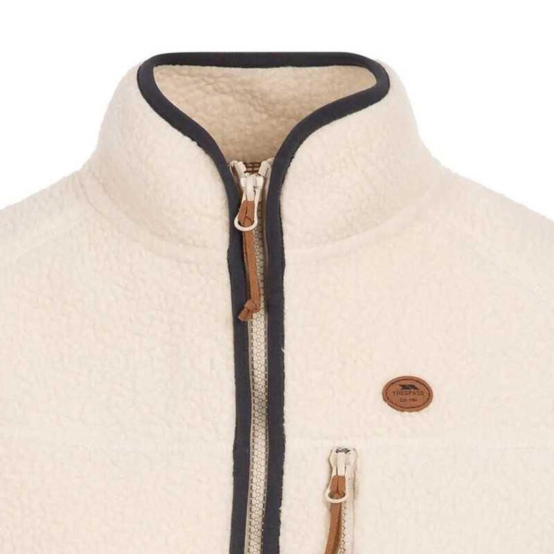 Dames Quake Leren Biezen Fleece Jas (Ghost)