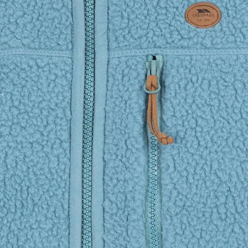 Dames Quake Leren Biezen Fleece Jas (Storm Blauw)