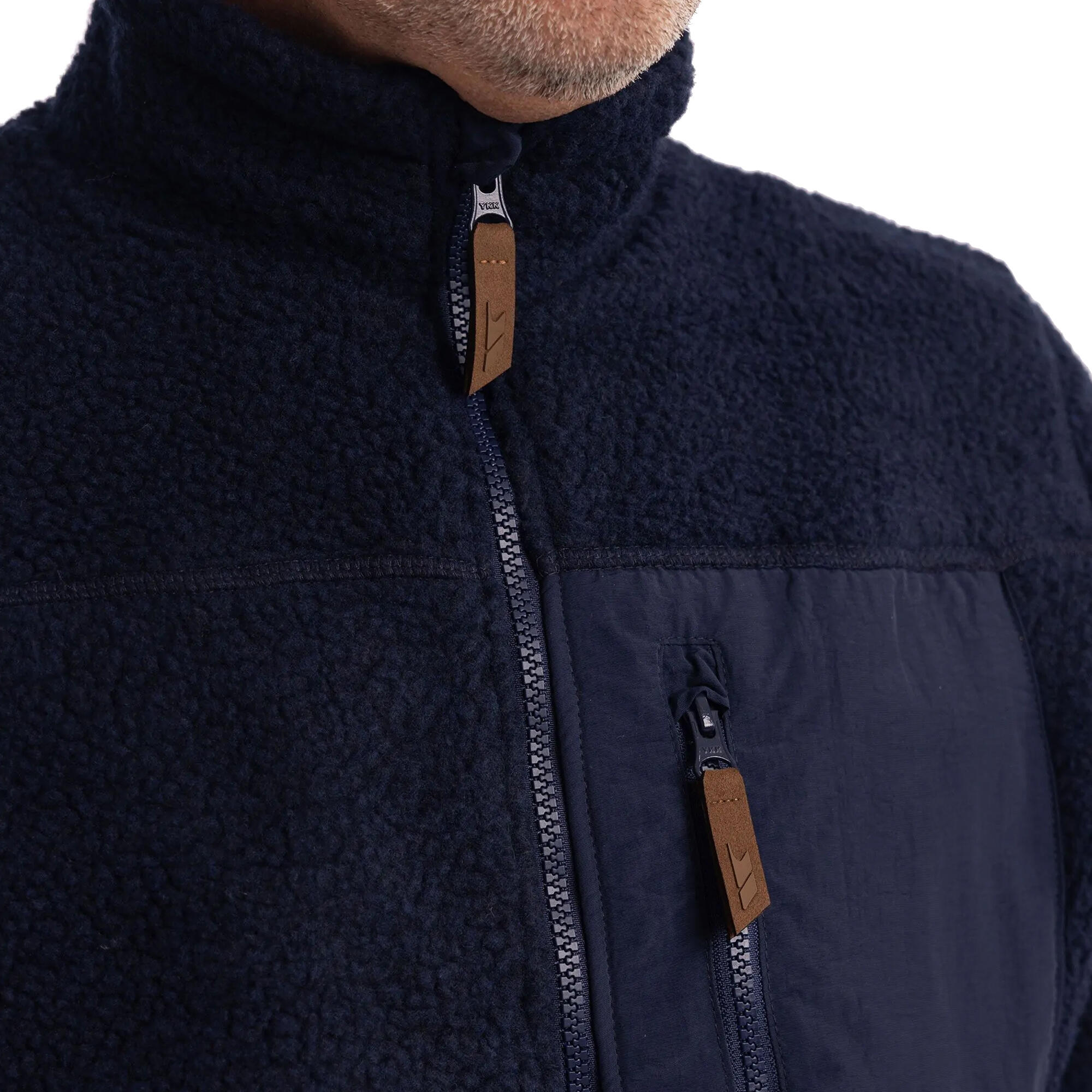 Giacca In Pile Uomo Trespass Buck Blu Navy 4/5