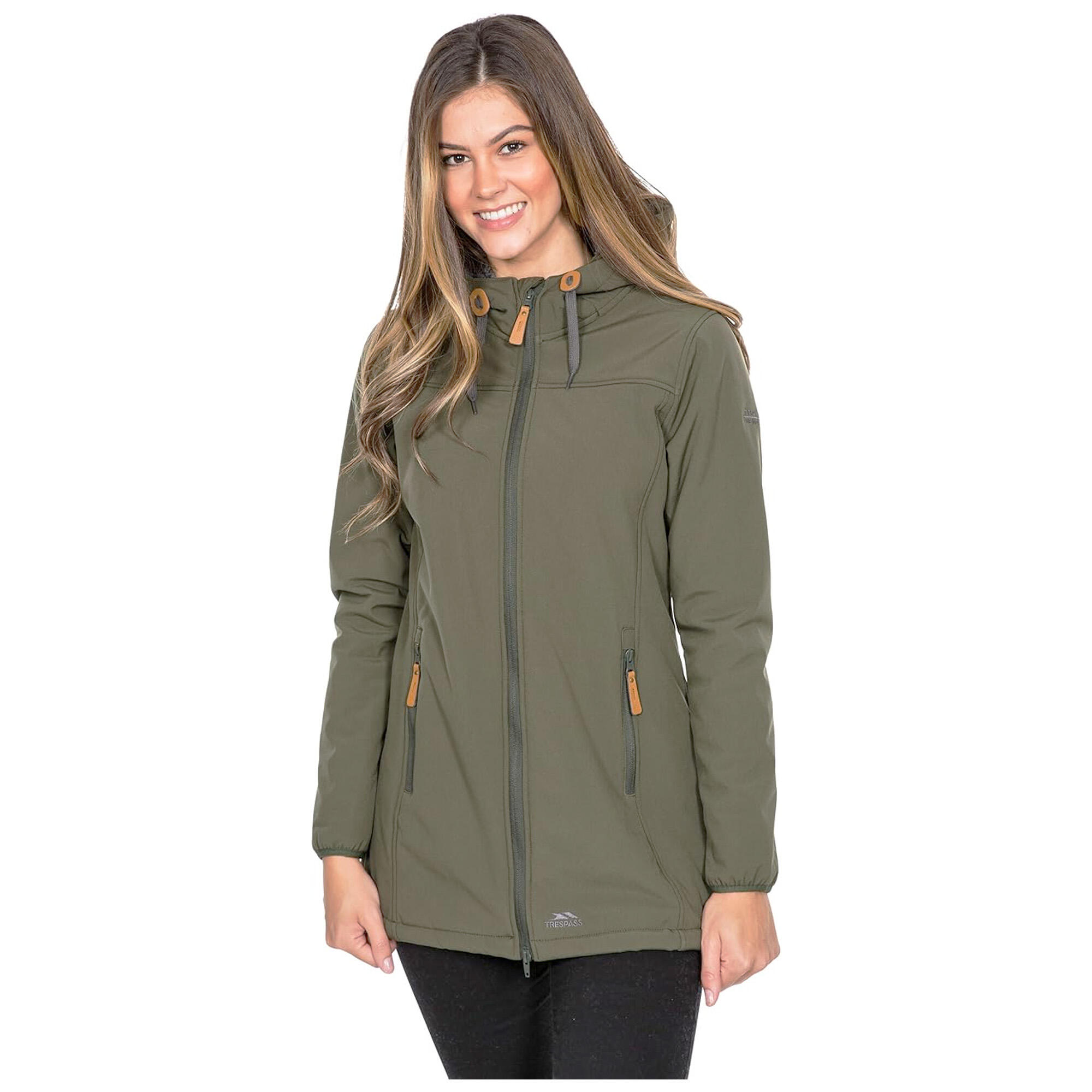Veste Imperméable Longue KRISTEN Femme (Vert) 4/5