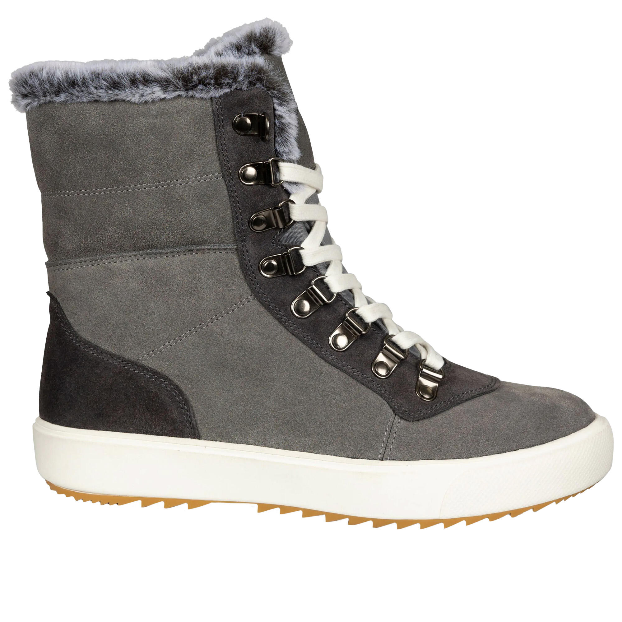 Schneestiefel "Korinna", Wildleder Damen Grau 3/5