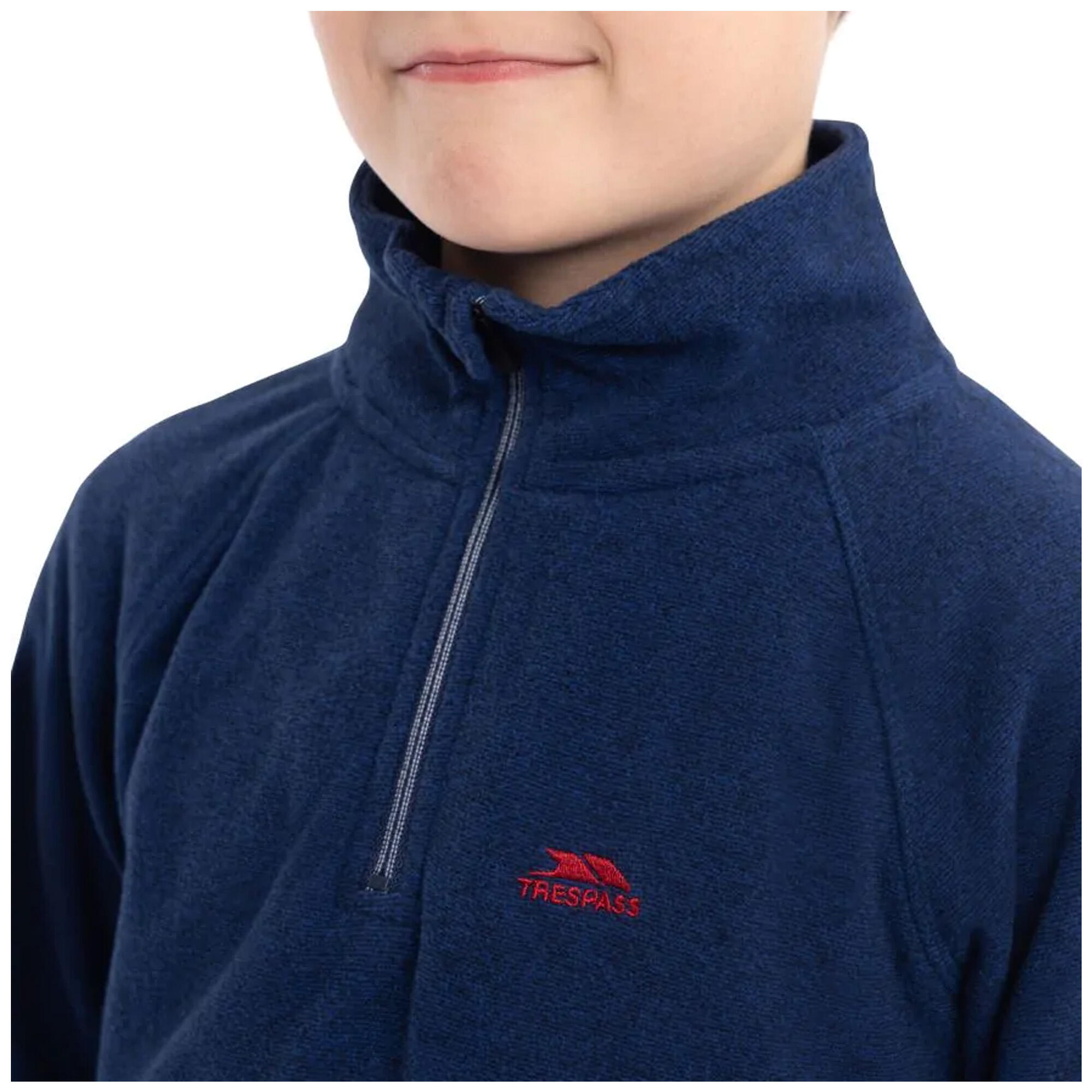 Pile Mezza Cerniera Bambini Trespass Keynote Blu Navy Scuro 4/5