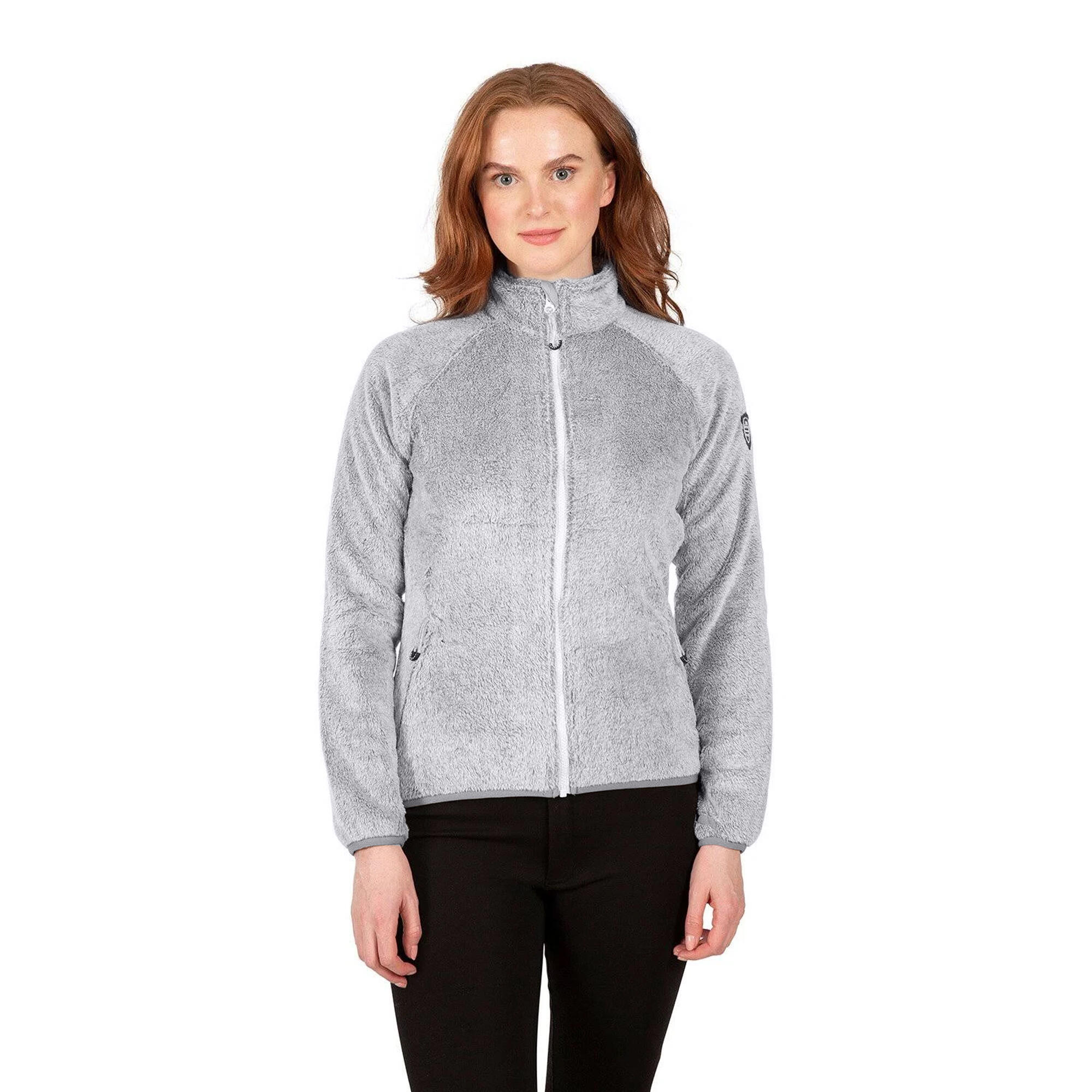 Giacca In Pile Inverno Donna Trespass Telltale Grigio Argento 4/5