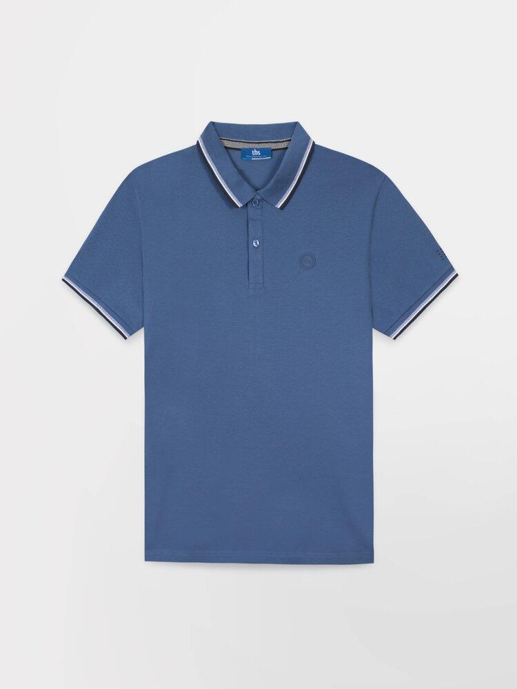 Polo Azul TBS Yvanee para Hombre 2/5