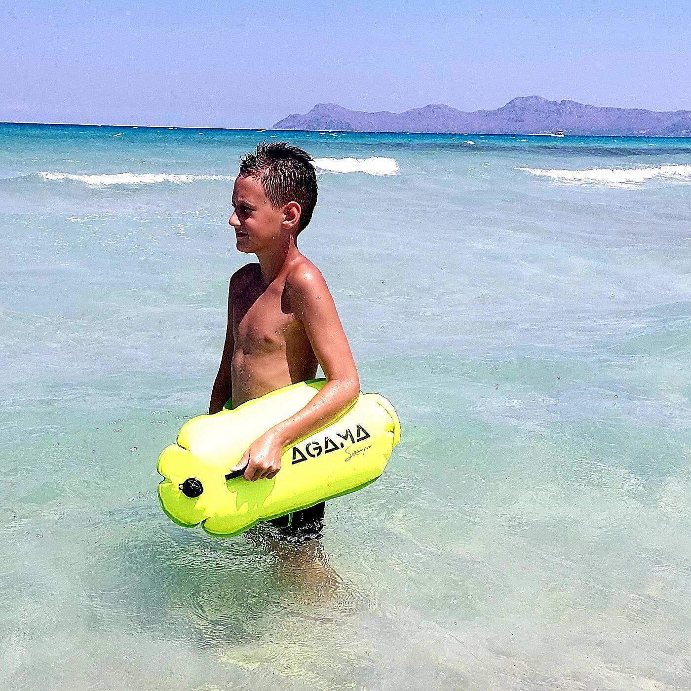 Plavecká bójka a suchý vak SWIM PRO 28 L + pouzdro 4/4