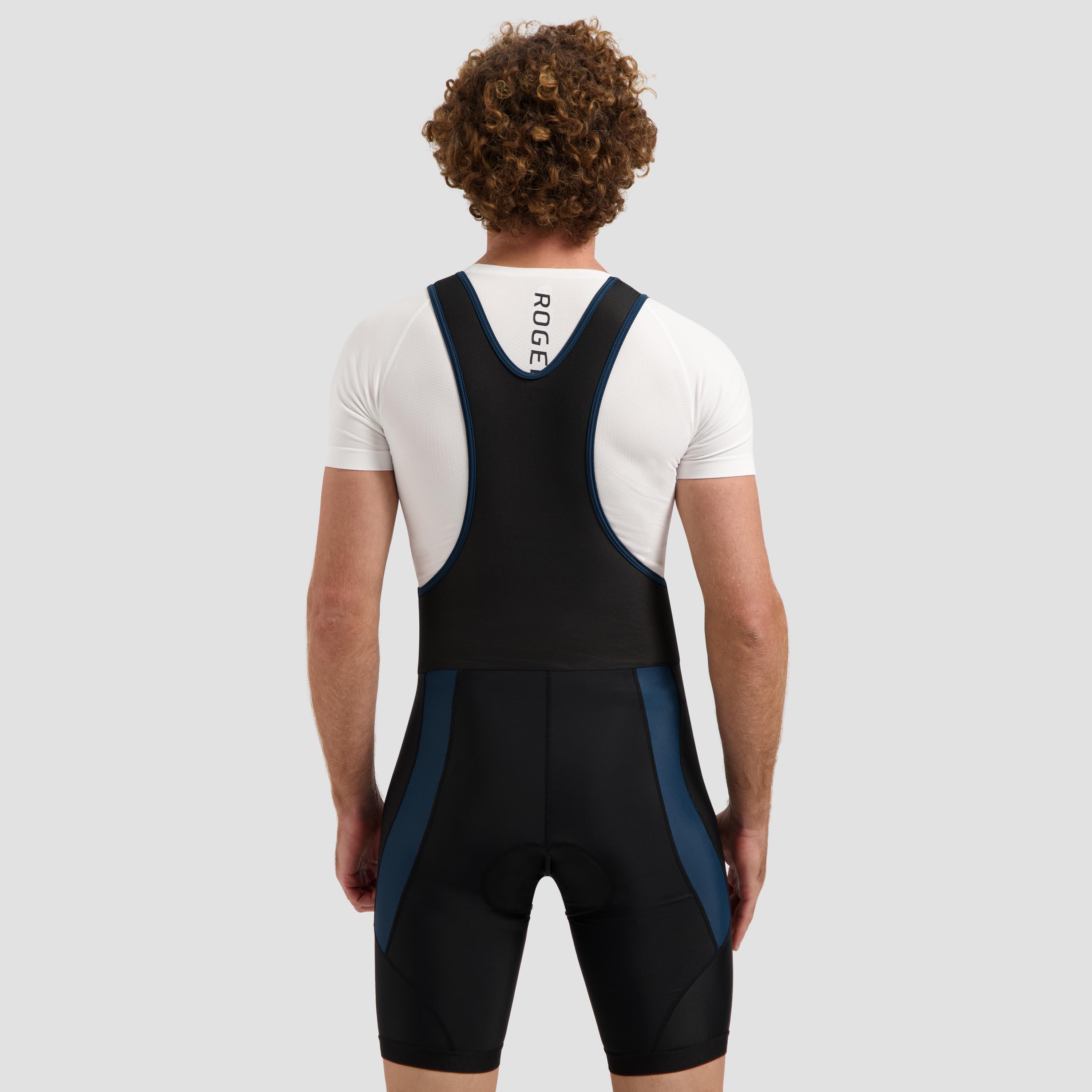 Korte Fietsbroek Heren met Bretels Core Colored 4/7