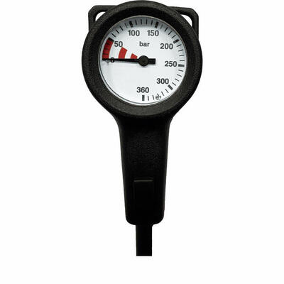 Manometer 52 – 300 bar inkl. Schlauch und Gummischutz zum Tauchen