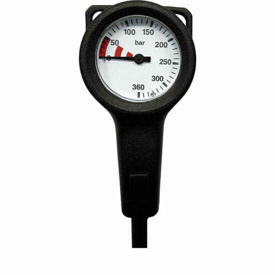 Manometer 52 – 300 bar inkl. Schlauch und Gummischutz zum Tauchen