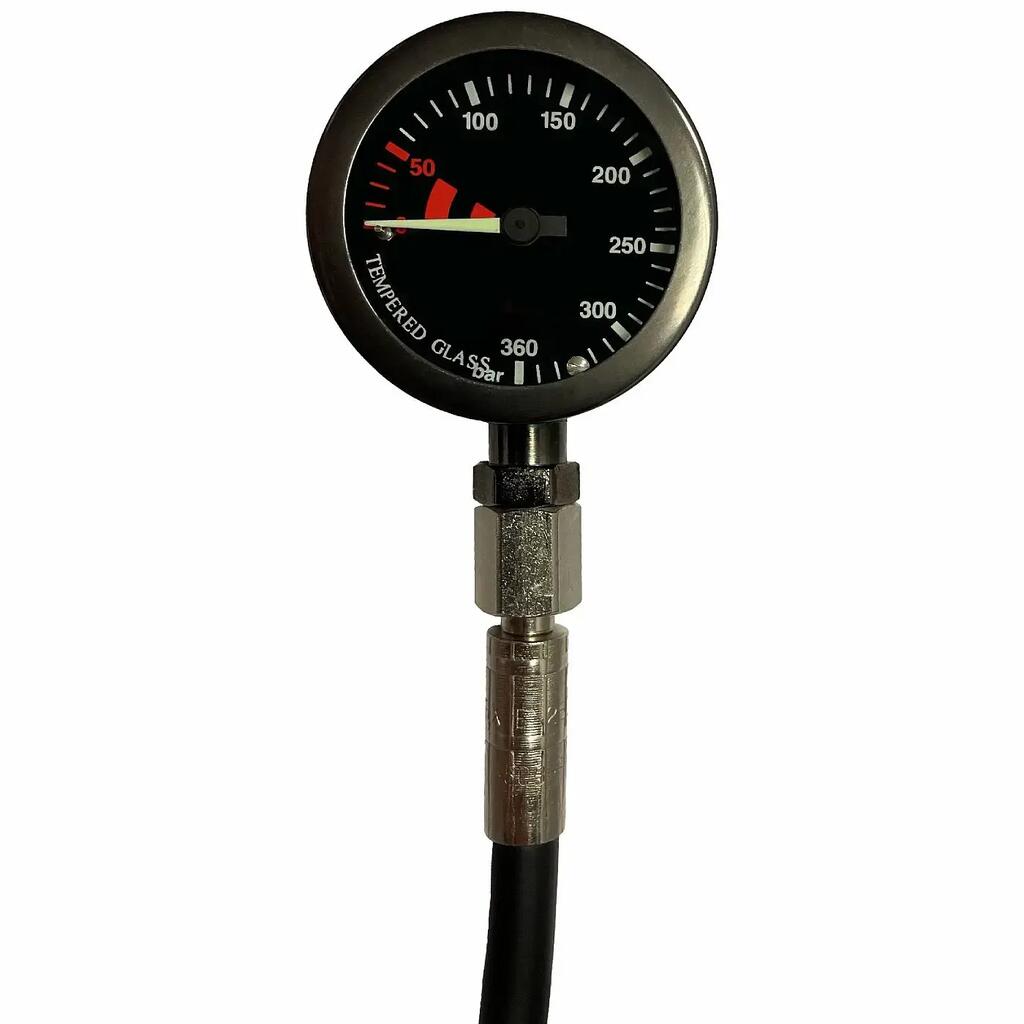 Manometer TECH 52 300 bar vrátane hadice 65 cm na potápanie