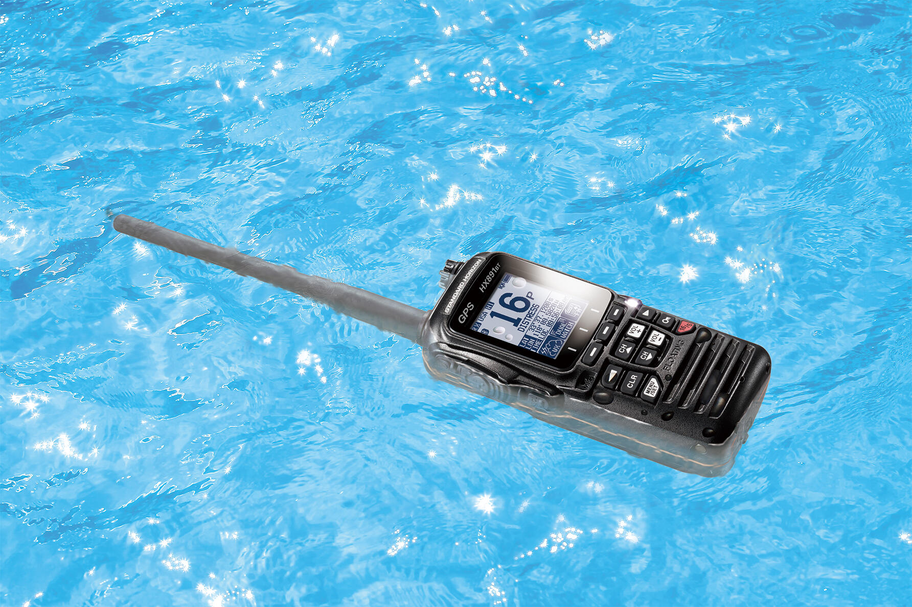 VHF portable étanche flottante Bluetooth, GPS ,DSC Standard Horizon 3/3