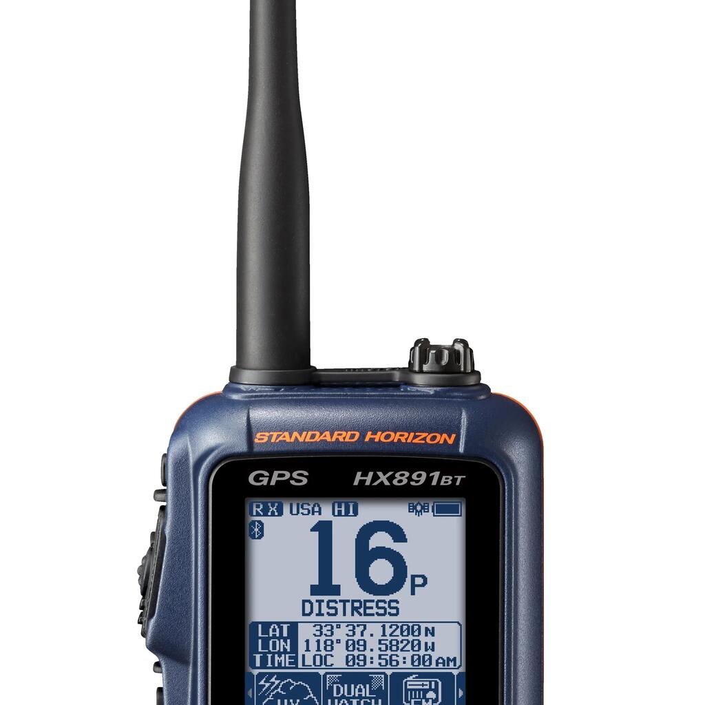 Floating waterproof Bluetooth VHF handheld, GPS, DSC Standard Horizon