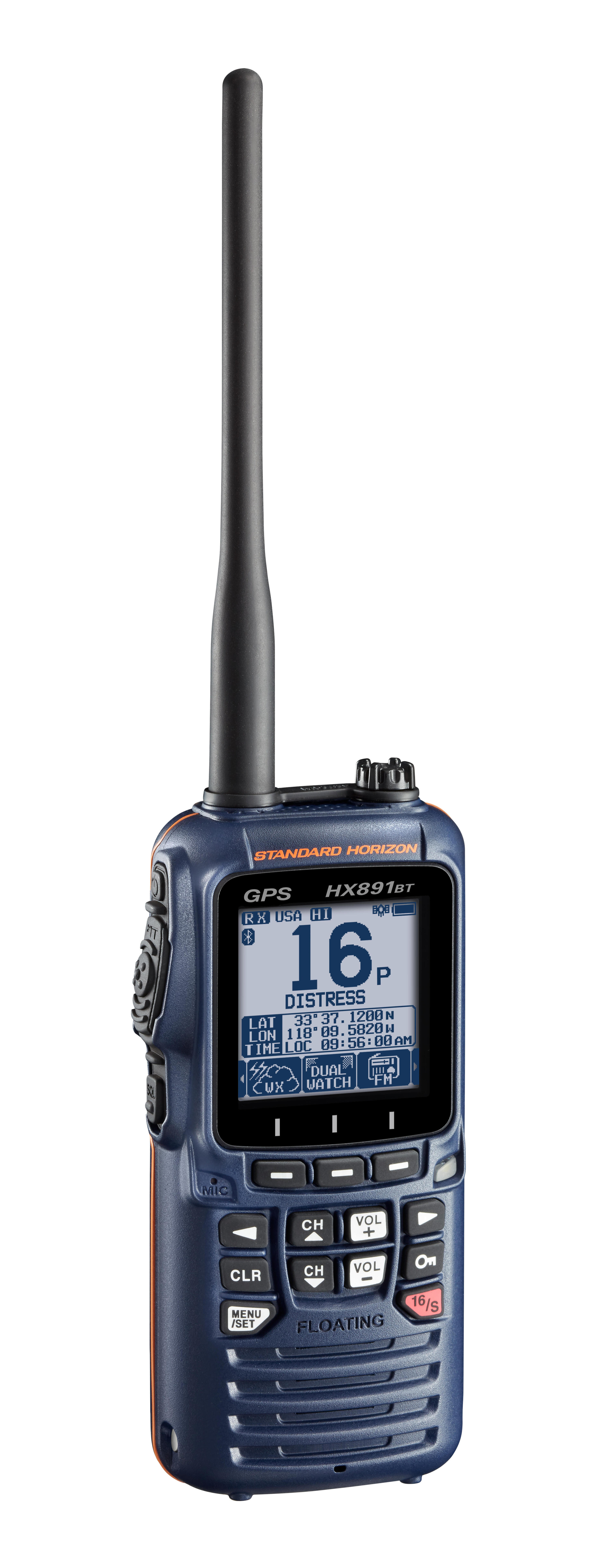 VHF tragbares schwimmfähiges Bluetooth, GPS, DSC Standard Horizon 2/3
