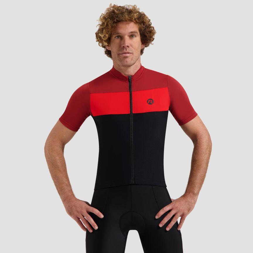 Koszulka rowerowa męska Rogelli Core Block