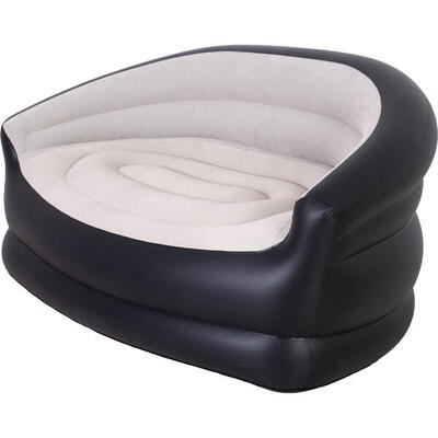 Avenli Luftsofa / Aufblasbare Couch Grau / Schwarz 138 x 87 x 71 cm