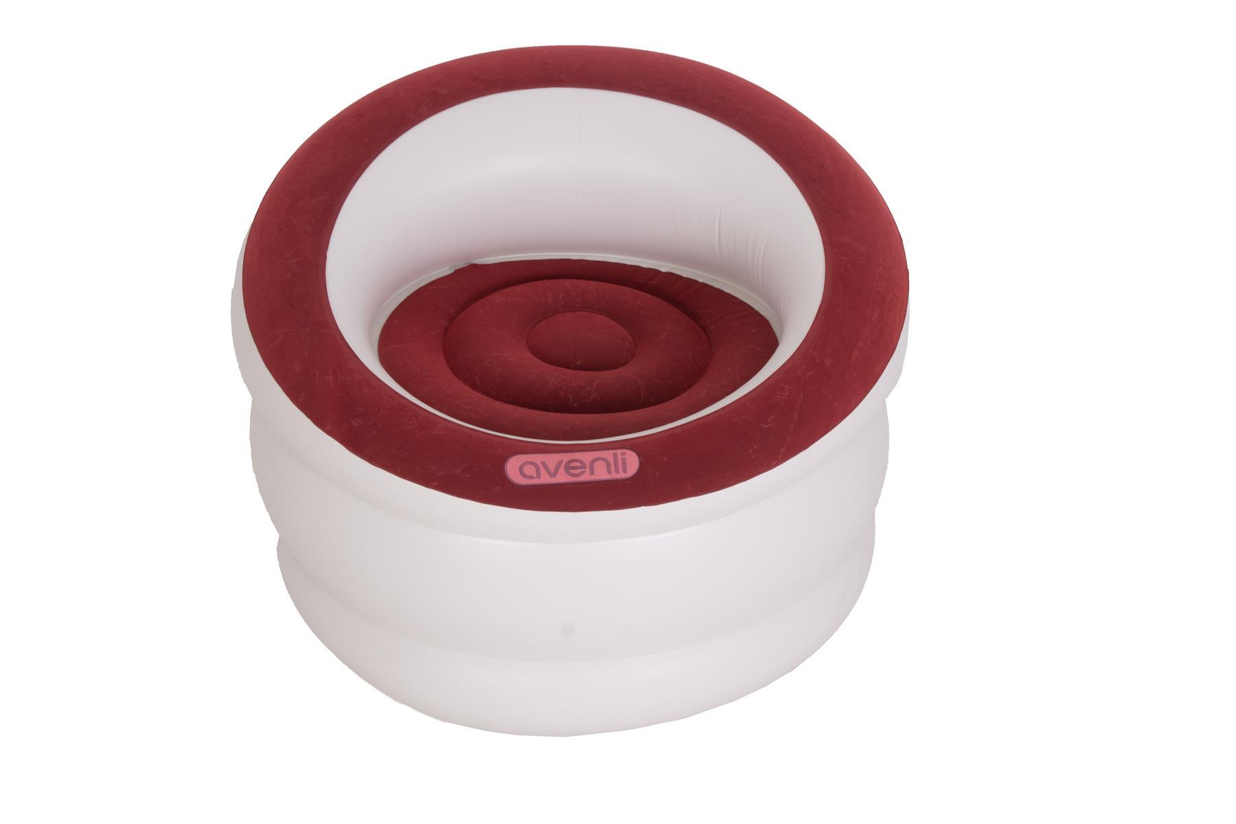 Avenli Luftstuhl / Aufblasbarer Campingstuhl Rot 85 x 82 x 60 cm für 1 Person 5/6