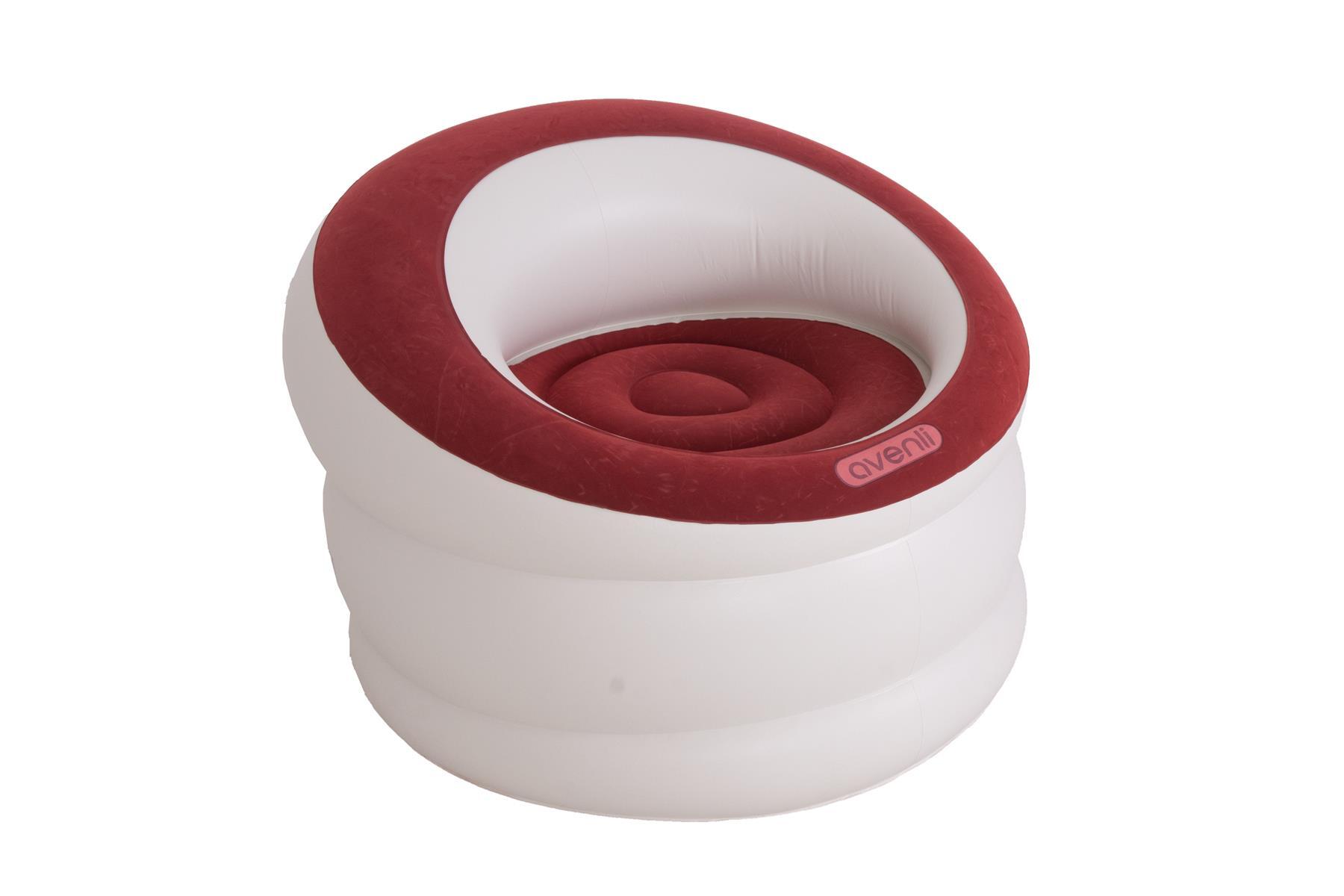 Avenli Luftstuhl / Aufblasbarer Campingstuhl Rot 85 x 82 x 60 cm fr 1  Person | Decathlon