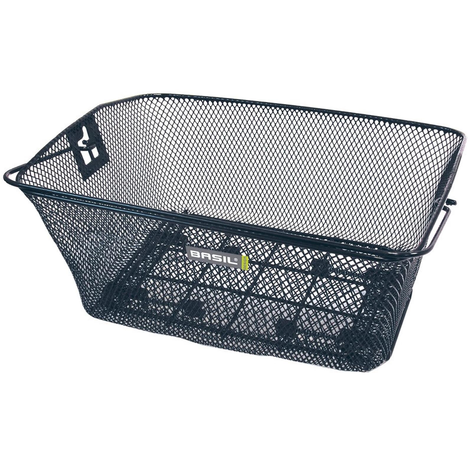 Basil - Panier Maille Avec Anse Arrière Basil Como - Panier Vélo - Noir - Taille Unique - Decathlon