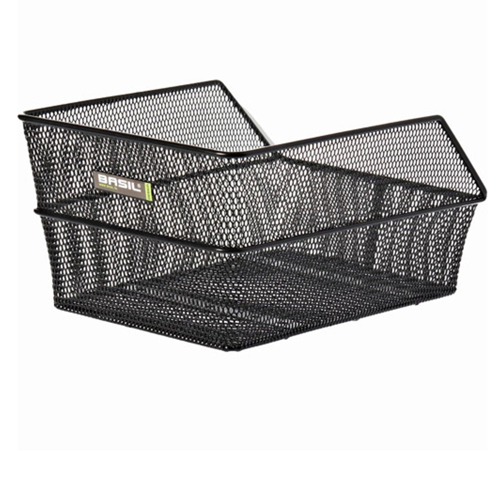 Basil - Panier Arrière Fixation Acier Basil Cento - Panier Vélo - Noir - 17 L - Decathlon
