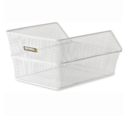 Basil Cento S - Panier à vélo - à l'arrière - blanc