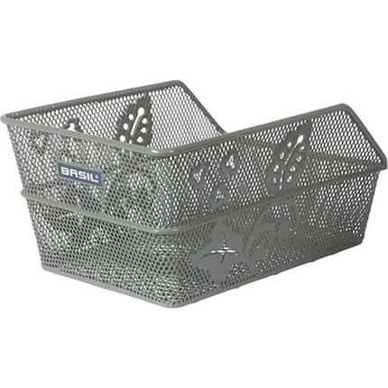 Panier à vélo Cento S FM Flower avec fixation fixe 31 x 21 x 9 cm - vert olive