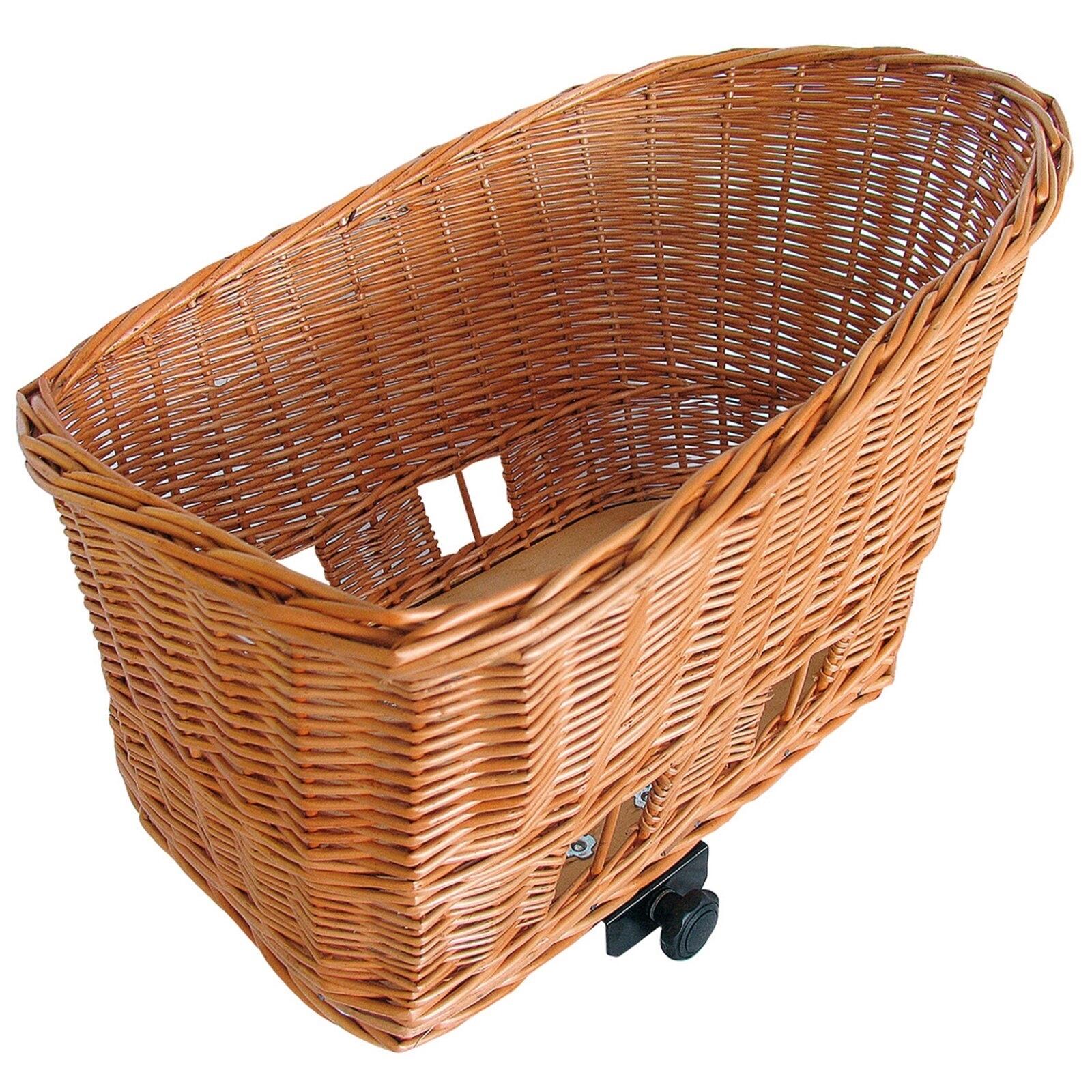 Basil - Basil Pasja – Panier Vélo Pour Chien En Osier Large 50 Cm Arrière Natural. - Panier Vélo - Marron - Decathlon