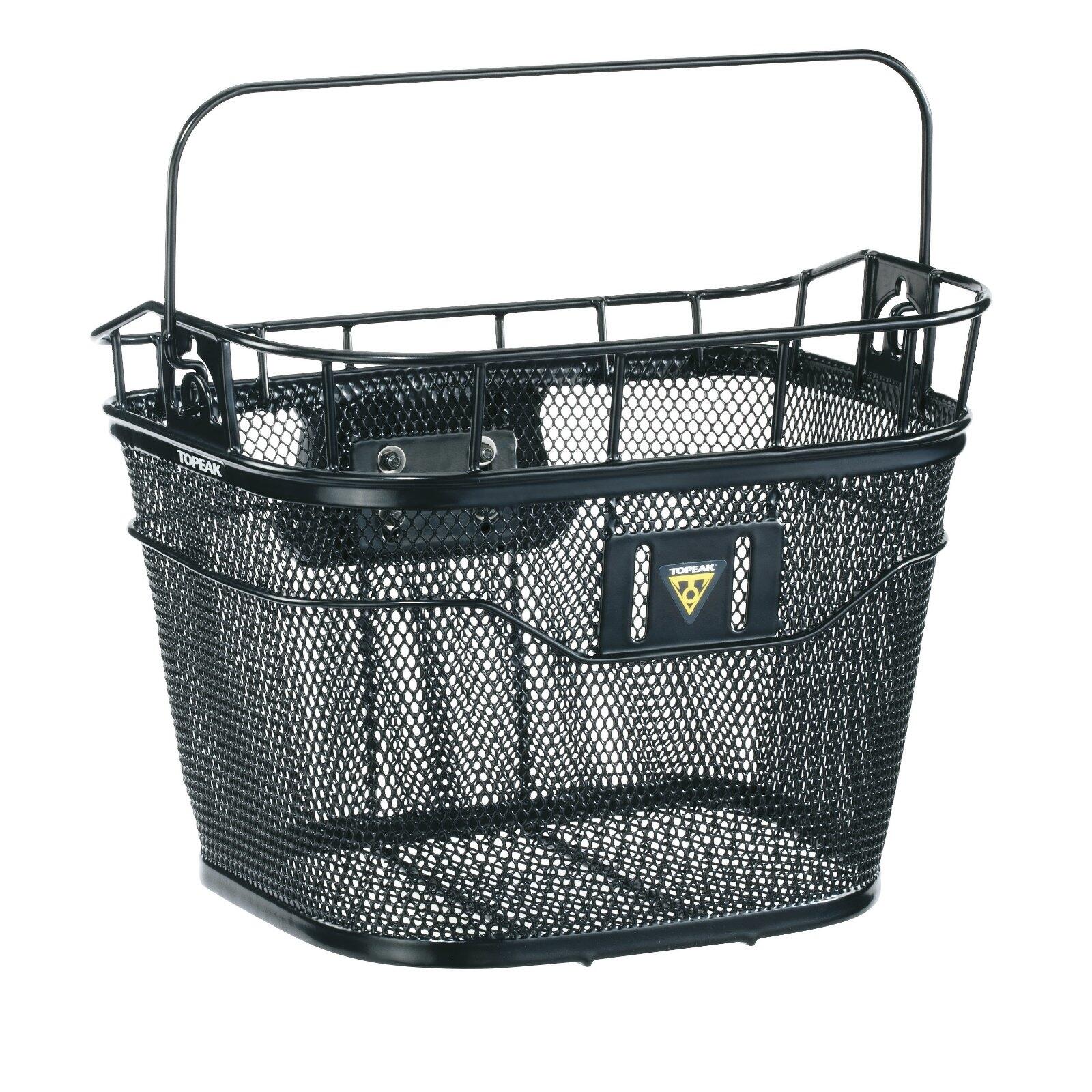 TOPEAK Topeak Fahrradkorb & Halterung Basket Front & Fixer 3e, Schwarz