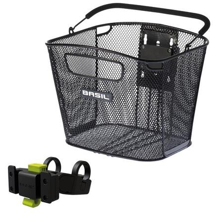 Panier vélo avant acier nid abeille vendu avec fixation klickfix spécial vae - e