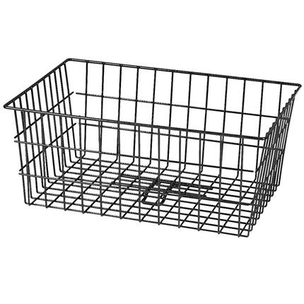 Klickfix Hinterradkorb Maxi 55x20x36cm, schwarz, weitmaschig