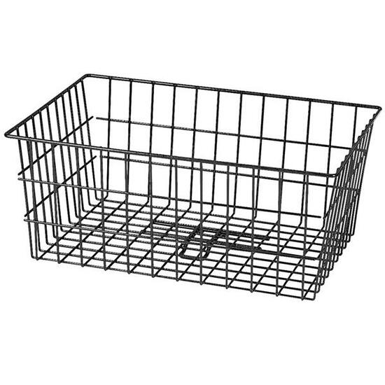 Klickfix Hinterradkorb Maxi 55x20x36cm, schwarz, weitmaschig