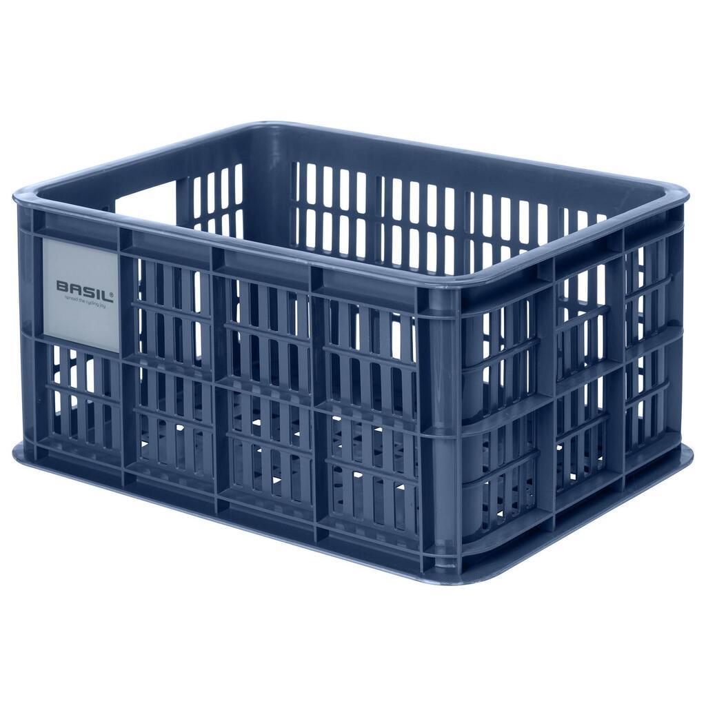 Compact Basil Bicycle Crate S - 17.5 Liters - Blue