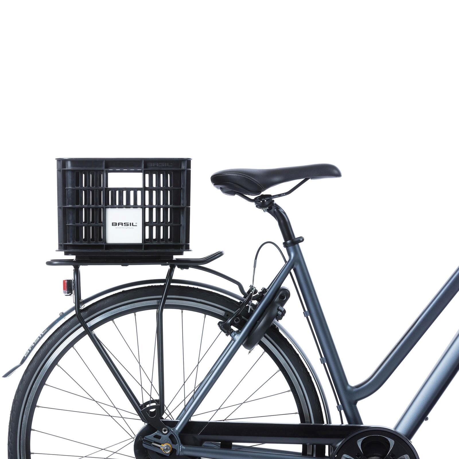 Basilikum Fahrradkiste M - 29,5 Liter - Schwarz 3/7