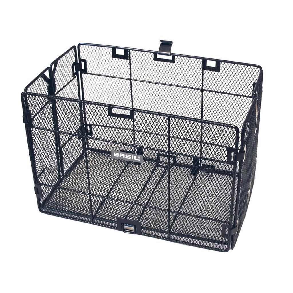 Basil Catania - Practical Bicycle Basket for Rear Rack - Black