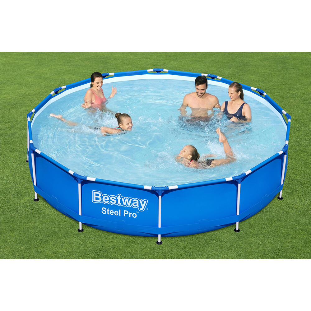 Bestway Steel Pro Round Above Ground Poo l Set 3.66 m x 76 cm 2/7