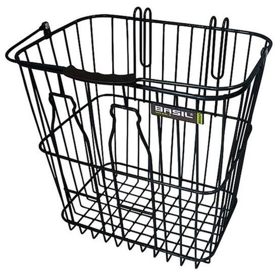 Panier de bouteille de basilic - Panier à vélo - à l'arrière - Zwart