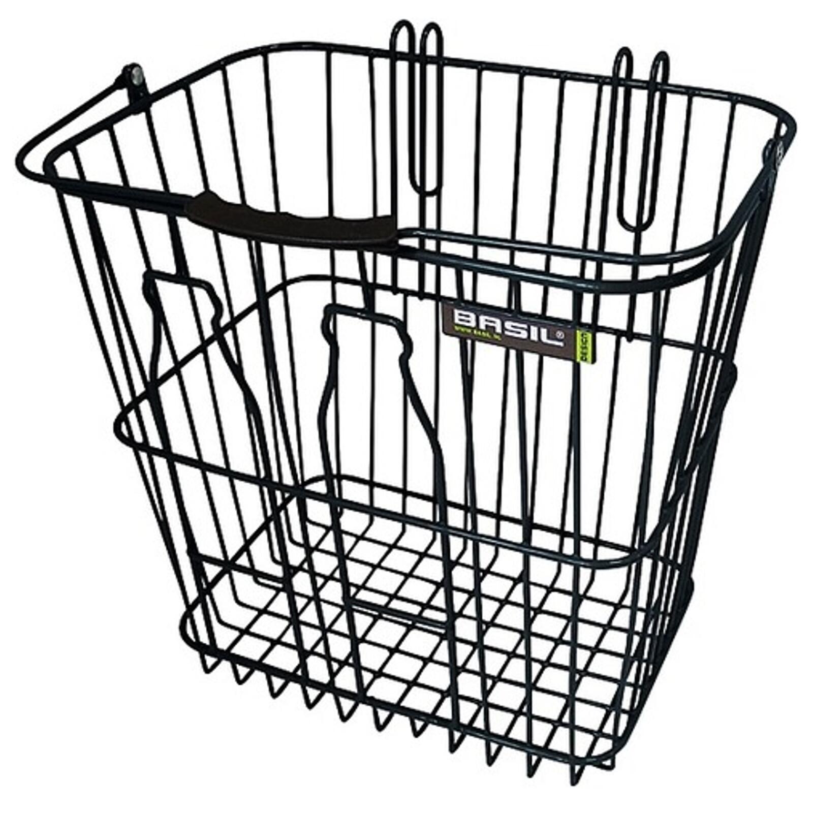 Basil - Panier De Bouteille De Basilic - Panier À Vélo - À L'Arrière - Zwart - Panier Vélo - Noir - 35 L - Decathlon