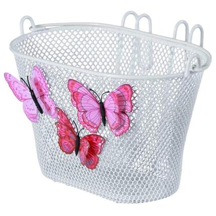 Kosz Na Rower Dla Dzieci Jasmin Butterfly 28 X 20 X 19 Cm - Biały