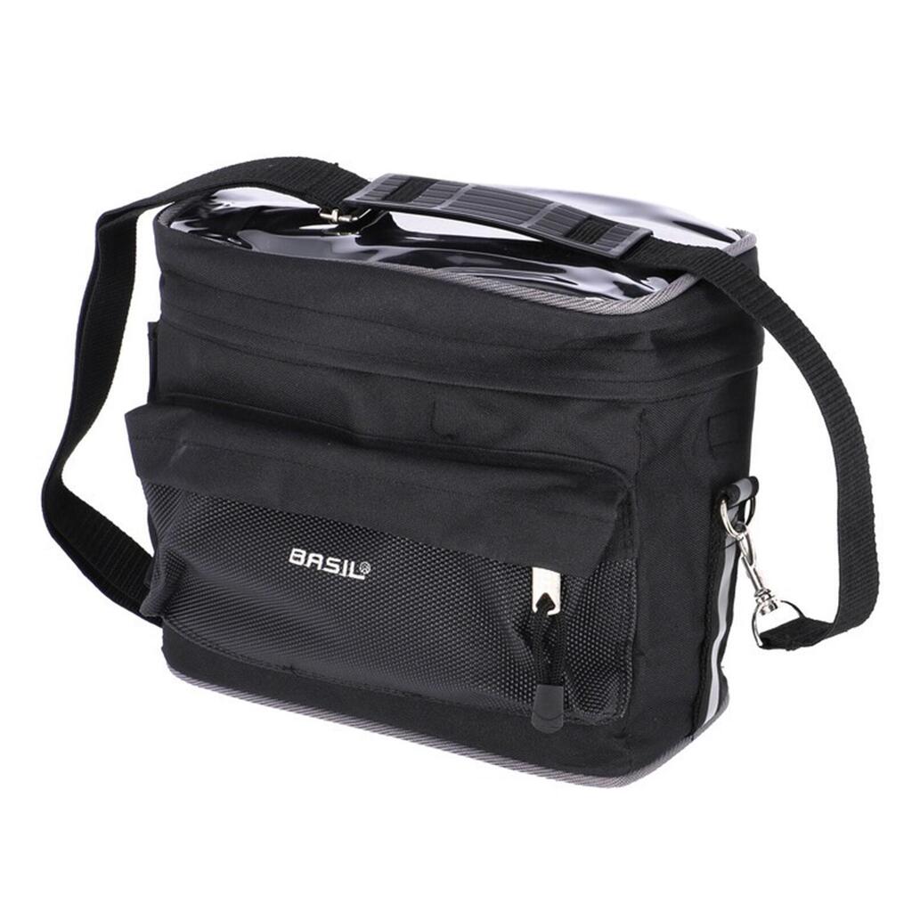 Basil Mali Handlebar Bag - Water-Resistant, Removable, Black