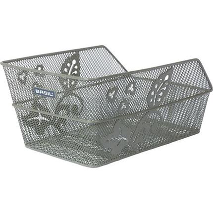 Panier à vélo Cento FM Flower avec fixation fixe 38 x 24 x 11 cm - vert olive