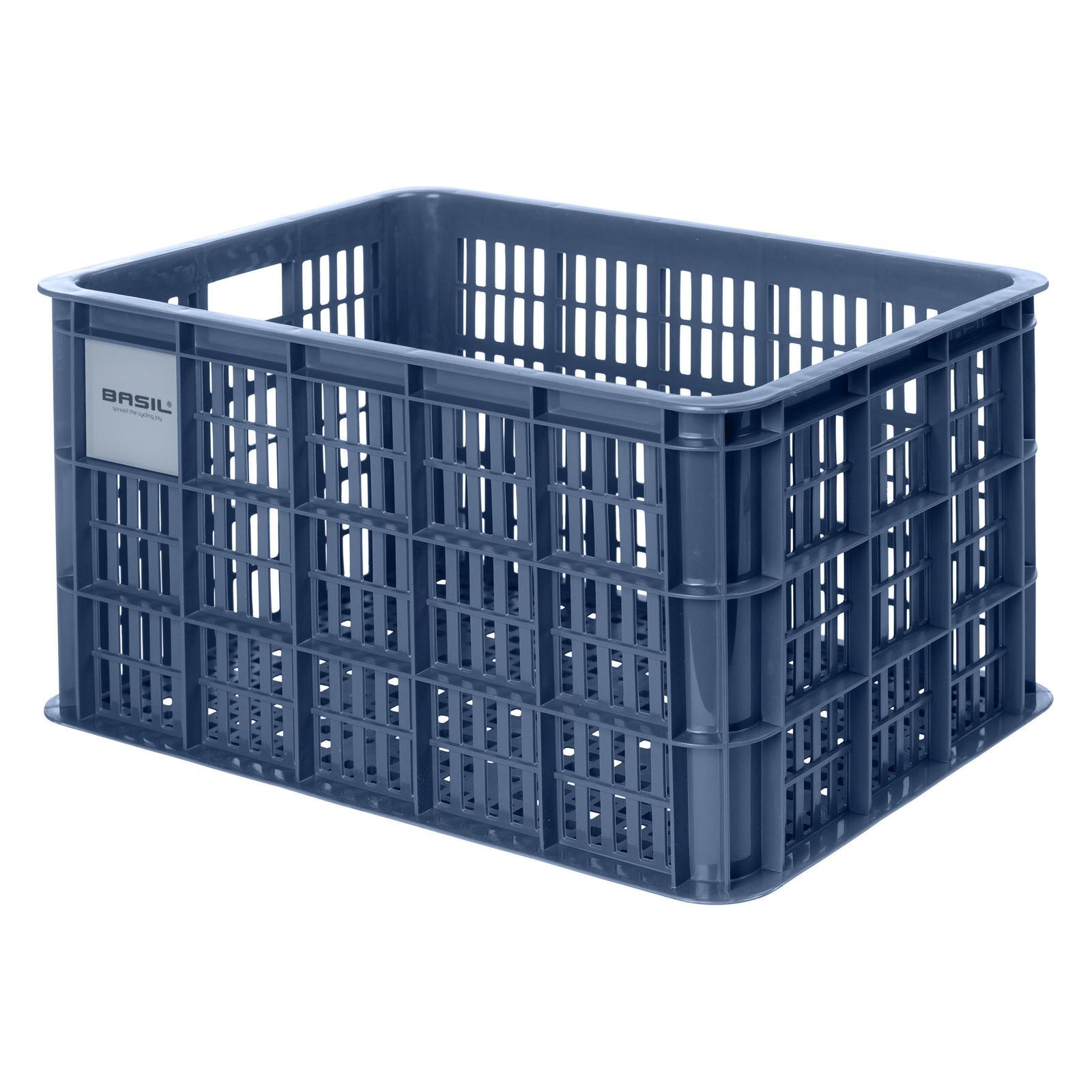 Ящик велосипедный Basil Crate L 40 л из переработанного пластика, синий