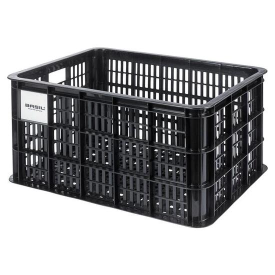 Caisse à vélo Basil l plastique recyclé mik 40 litres - noir