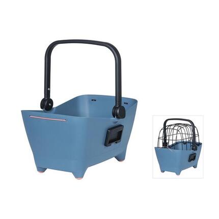 Basil Vorderrad-Tierfahrradkorb Buddy 45x32x22cm, faded denim, 32ltr